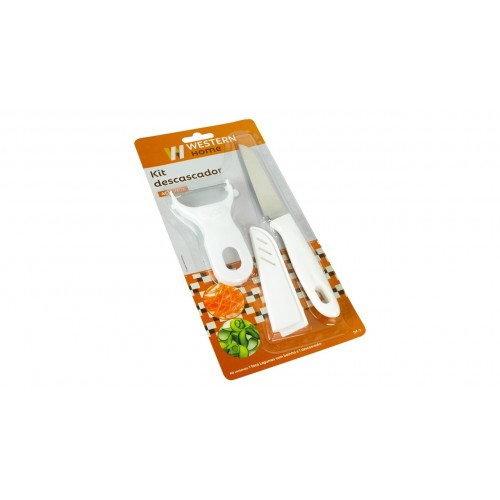 Kit Descascador e Faca Inox Western Home